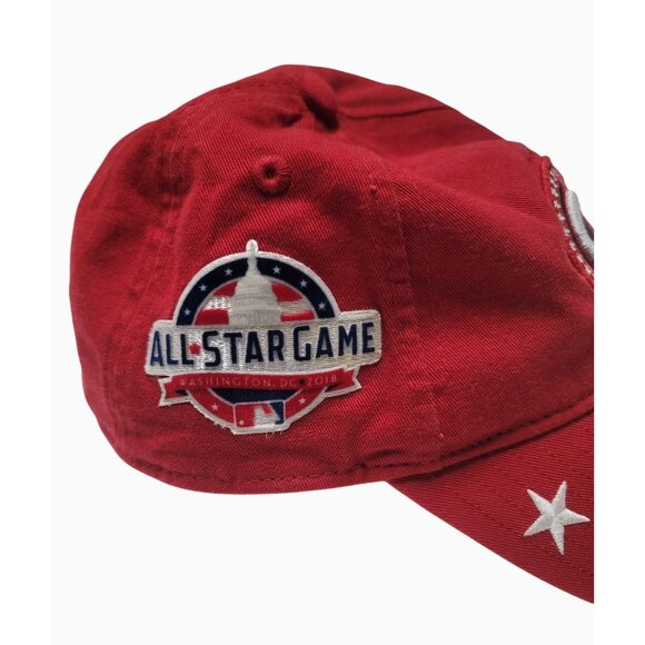 New Era MLB All-Star Game 2018 Red Adjustable Baseball Hat With Embroidered Star - Picture 2 of 8